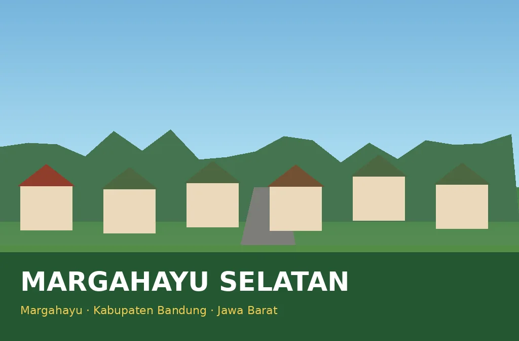 Ilustrasi orisinal lingkungan Desa Margahayu Selatan